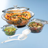 3-Piece Round Casserole Set