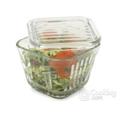 2 Cup Glass Refrigerator Storage Container