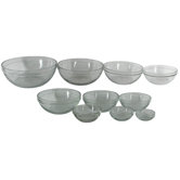 10 Piece Glass Mixing Bowl Set