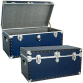 Classic Blue Trunk with Black Binding