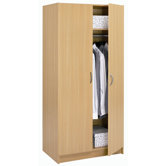 Schrank 2-t&uuml;rig "Osiris" mit Kleiderstange