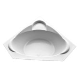 59.5" x 59.5" Soaker Corner Bath Tub