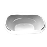 72.5" x 42" Air Massage Drop-In Bath Tub