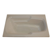 60" x 36" Air Massage Arm-Rest Bath Tub