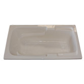 60" x 30" Whirlpool Arm-Rest Bath Tub