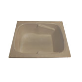 60" x 48" Whirlpool and Air Massage Arm-Rest Bath Tub