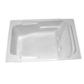 71.25" x 41" Whirlpool Arm-Rest Bath Tub