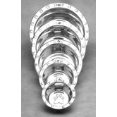 Stainless Steel Embosed Wide Rim Dish