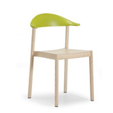 Monza Chair with Yellow Green Backrest