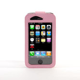 iPhone Classic Leather Sleeve in Pink