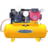 24 HP Honda Electric Start 80 Gallon Horiz 2 Stage Gas Air Compressor