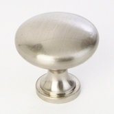 Round Cabinet Knob in Satin Nickel