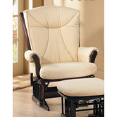 Juvenile 912 Maple Glider and Ottoman
