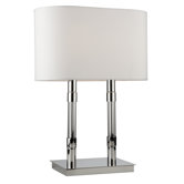 Carlton Two Light Table Lamp in Chrome