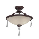 Balmoral 3 Light Semi Flush Mount