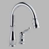 Leland Single Handle Widespread Water Efficient Pull-Down Kitchen Faucet