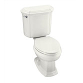 Portrait Elongated Toilet with Insuliner Tank Liner