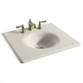 Iron/Impressions 25" Integrated Bathroom Sink