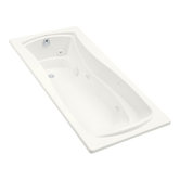 Mariposa 6"Whirlpool Bath Tub with Flange and Left Hand Drain