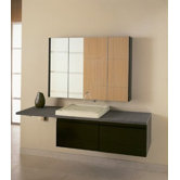 Purist 24" Natural Lavastone Countertop with Plumbing Cut-Out at Center