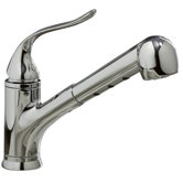 Coralais Single Handle Single Hole Kitchen Sink Faucet with Pullout Spray