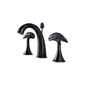 Finial Avian Widespread Bathroom Faucet with Double Lever Handles