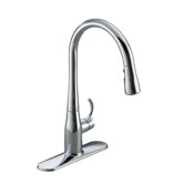 Simplice One Handle Single Hole Kitchen Faucet with Spray