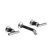 Purist Wall Mounted Bathroom Faucet with Double Lever Handles