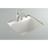 Glen Falls Under-Mount Utility Sink with Single Faucet Hole