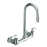 Triton Double Lever Handle Utility Sink Faucet with Gooseneck Spout