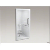 Freewill 45" x 37.25" x 84" One-Piece Barrier-Free Transfer Commercial Shower Stall