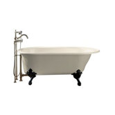 Iron Works Historic 66" x 36" Freestanding Bath with Almond Exterior