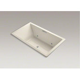 Underscore 72" x 42" Drop-in Bubblemassage Bath with Chromatherapy