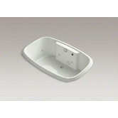 Portrait 67" x 42" Drop-in Whirlpool with Custom Pump Location