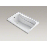 Mariposa 60" x 36" Alcove Whirlpool Bath with Flange and Left-Hand Drain
