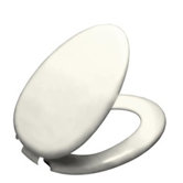 Kathryn Toilet Seat with Polished Chrome Hinges