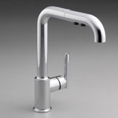 Purist Primary Pull Out One Handle Single Hole Kitchen Faucet