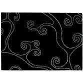 Hand Tufted Ondas Black Rug