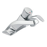 Commercial Centerset Bathroom Faucet with Single Lever Handle