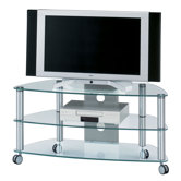 109,5cm TV-M&ouml;bel "Cuuba" in Klarglas