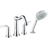 Tango C Double Handle Diverter Roman Tub Faucet and Hand Shower