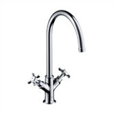 Axor Montreux Single Hole Bathroom Faucet with Double Cross Handles