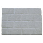 Bamboo Viscose Mason Bath Mat in White