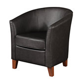 Cocktailsessel "Luisa" in Schwarz