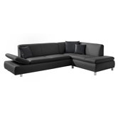 2,5-er Sofa links "Paris" mit Ecksofa rechts