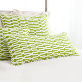 Graphic Traffic Links Double Boudoir Decorative Pillow in Key Lime