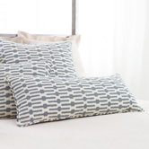 Neutral Territory Links Double Boudoir Decorative Pillow in Tin
