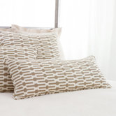 Neutral Territory Links Double Boudoir Decorative Pillow in Taupe