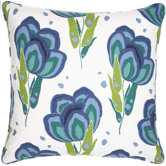 Graphic Traffic Happy Poppies 18" Decorative Pillow in Blue