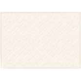 Straight Edge Placemats in Milk Quilted (Set of 4)